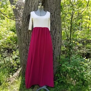 Pinkblush chiffon maternity dress